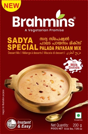 Brahmins A Vegetarian Promise Sadya Special Palada Payasam Mix Device mark 6576581 Trademark