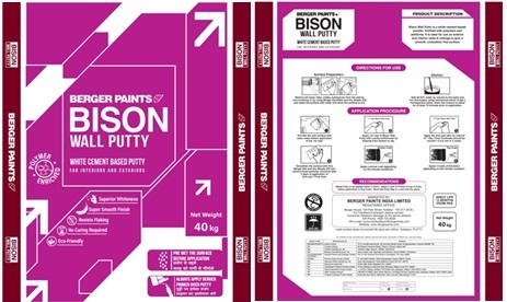 Berger Paints Bison Wall Putty Device mark 6577559 Trademark