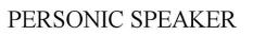 Personic Speaker Device mark 6583843 Trademark