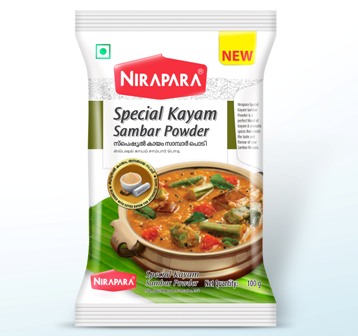 Nirapara Special Kayam Sambar Powder Device mark 6585221 Trademark