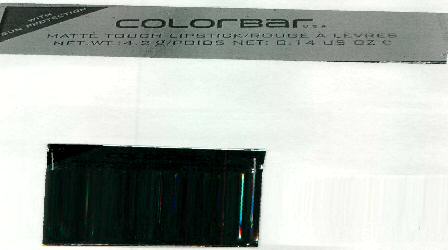 Colorbar Matte Touch Lipstick (label) Device mark 2469553 Trademark