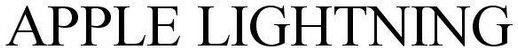 Apple Lightning Device mark 4179160 Trademark