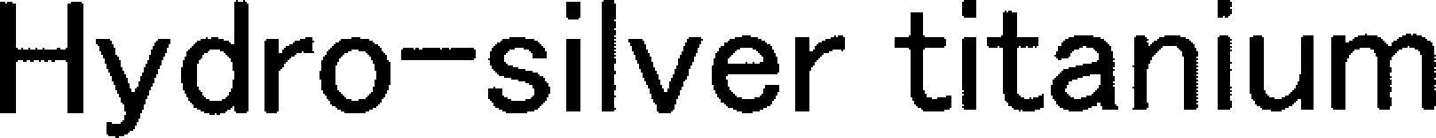 Hydro-silver Titanium Device mark 4352820 Trademark