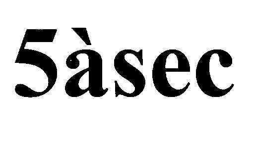5asec (logo) Device mark 2213695 Trademark