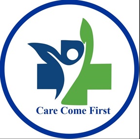 Device Of + With Leaves, Human And 'care Come First' Device mark 6596020 Trademark