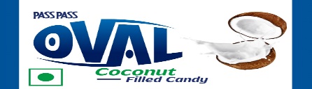 Oval Coconut Filled Candy Device mark 6600091 Trademark