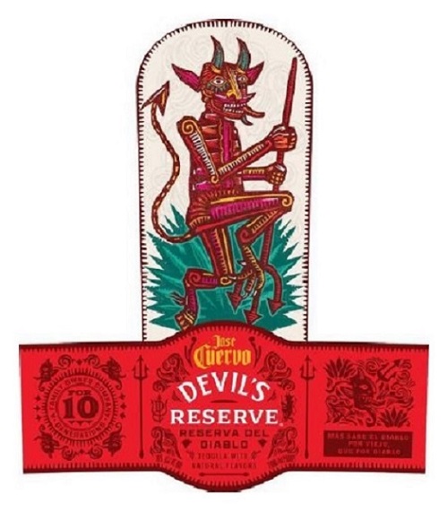 Devil With Text Jose Cuervo Devil's Reserve Device mark 6603931 Trademark