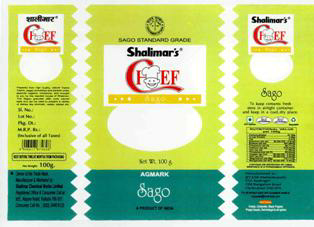 Shalimar's Chef (label) Device mark 2716639 Trademark