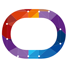 Colorful Geometric 'o' Device mark 6605284 Trademark