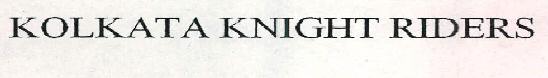 Kolkata Knight Riders Device mark 2384276 Trademark