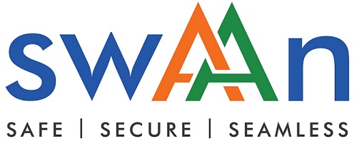 Swaan With Tagline "safe | Secure | Seamless" Device mark 6611174 Trademark