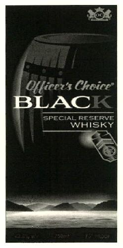 Officer's Choice Black Special Reserve Whisky Device mark 2739300 Trademark