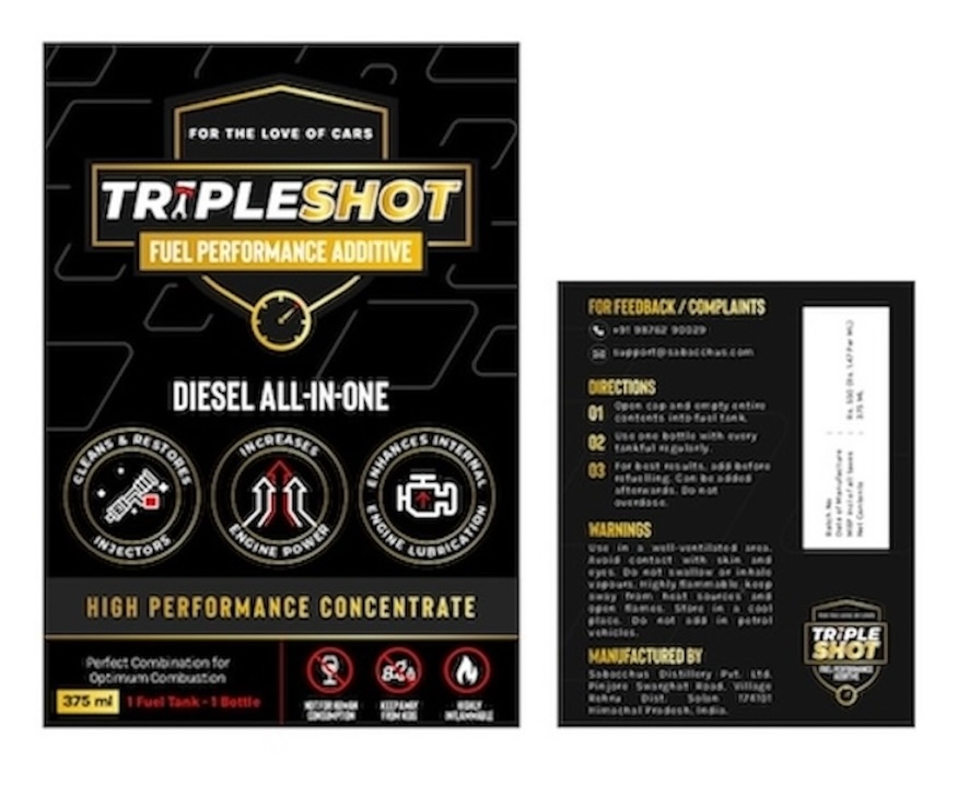Tripleshot Label Mark Device mark 6613186 Trademark