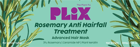The Plant Fix Plix Rosemary Anti Hairfall Treatment Advanced Hair Mask Device mark 6621225 Trademark