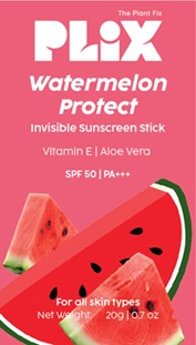 The Plant Fix Plix Watermelon Protect Invisible Sunscreen Stick Device mark 6621224 Trademark