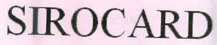 Sirocard Device mark 2374375 Trademark
