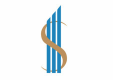 A Stylized “s” Formed By A Curved Gold Line Intertwined With Blue Vertical Bars Device mark 6637276 Trademark