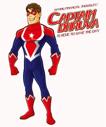 Captain Dhruva (device Of A Stock Character) Device mark 6637709 Trademark
