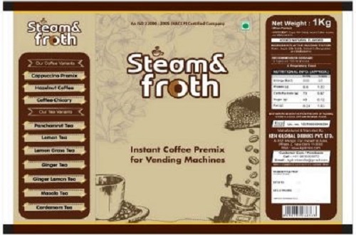 Steam&froth With Device Device mark 6641395 Trademark