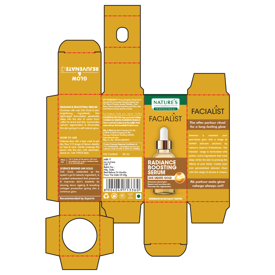 Nature Essence Professional Facialist Radiance Boosting Serum Device mark 6641877 Trademark