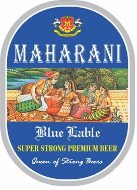 Maharani Blue Lable Super Strong Premium Beer Device mark 6647612 Trademark