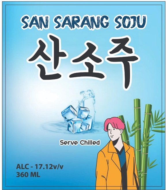 San Sarang Soju Device mark 6647590 Trademark