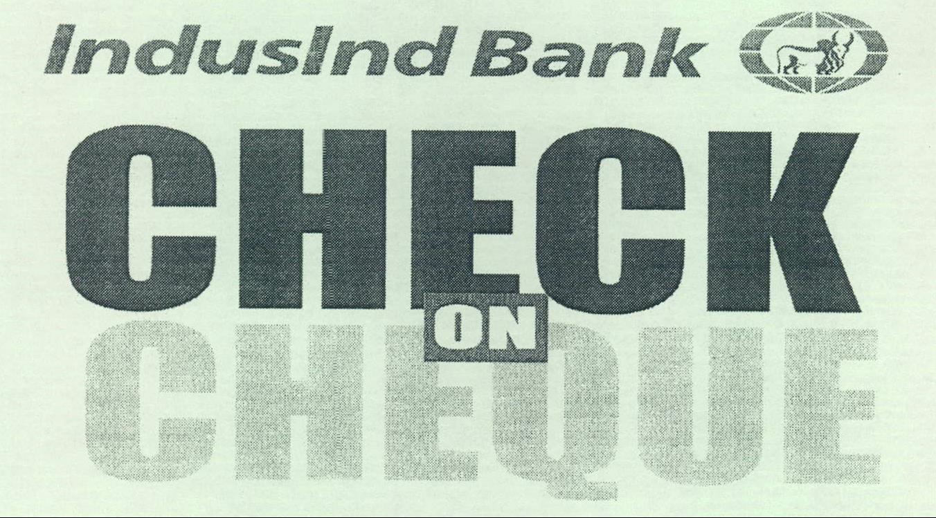 Induslnd Bank Check On Device mark 2072088 Trademark