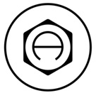 Stylised Hexagon Logo In Black And White Device mark 6658370 Trademark