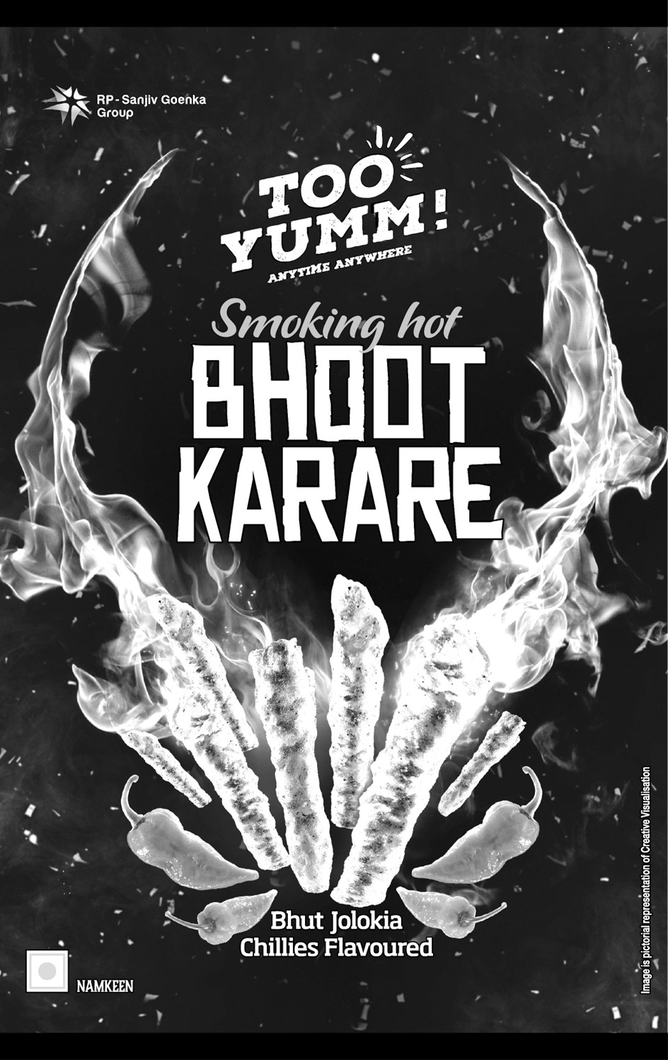 Too Yumm Bhoot Karare - Label In Black And White Device mark 6660643 Trademark