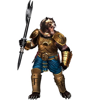 Device Of Bear-like Man Device mark 6663775 Trademark