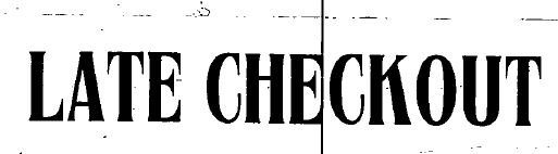 Late Checkout Device mark 6665332 Trademark
