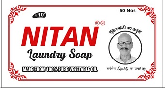 Nitan Laundry Soap Made From 100% Pure Vegetable Oil Shuddh Safedi Ka Sabun Sarvshreshtha Quality Ka Daava Device mark 6684670 Trademark
