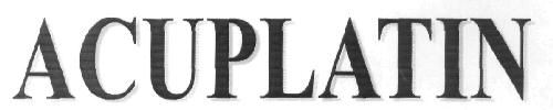 Acuplatin Device mark 2858361 Trademark