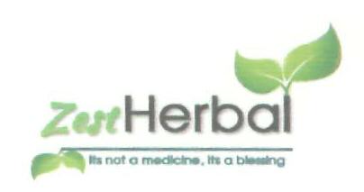 Zest Herbal Device mark 2872800 Trademark