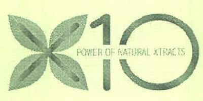 X 10 Power Of Natural Xtracts Device mark 2875033 Trademark
