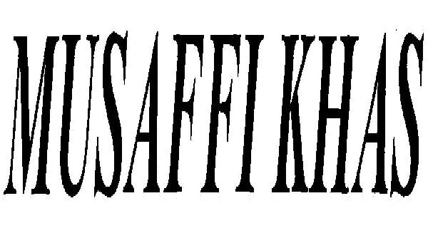 Musaffi Khas (device) Device mark 2518921 Trademark