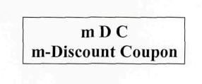 M D C M-discount Coupon Device mark 2373407 Trademark