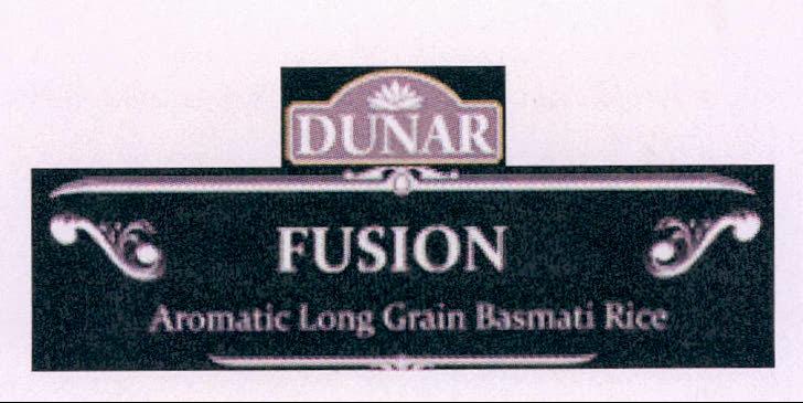 Dunar Fusion Aromatic Long Grain Basmati Rice Device mark 2118098 Trademark