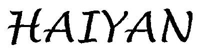 Haiyan (device) Device mark 2630272 Trademark