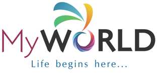 My World....life Begns Here.... Device mark 2749795 Trademark