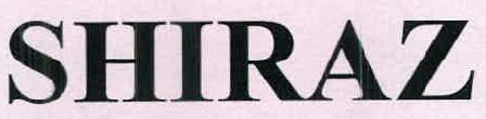 Shiraz Device mark 2357087 Trademark