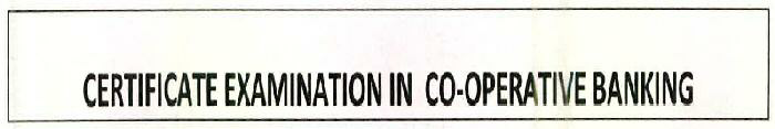 Certificate Examination In Co-operative Banking Device mark 2595812 Trademark