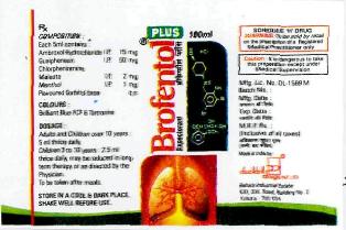 Brofentol Plus (label) Device mark 2622565 Trademark