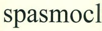 Spasmocl Device mark 2614283 Trademark