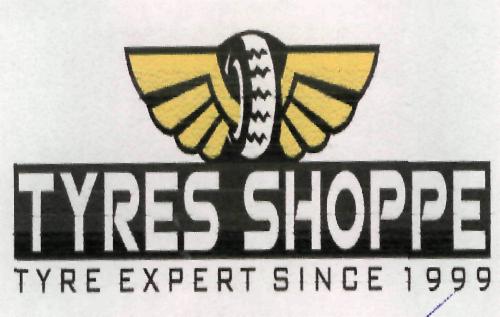 Tyres Shoppe With Logo Device mark 2201243 Trademark