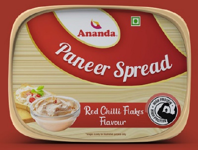 Ananda Paneer Spread Red Chilli Flakes Flavour Device mark 6696282 Trademark