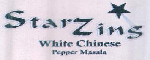 Starzins White Chinese Pepper Masala (device Of Star) Device mark 2439855 Trademark