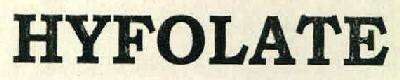 Hyfolate Device mark 2599596 Trademark