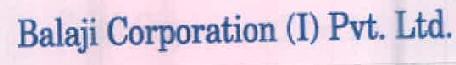 Balaji Corporation (i) Pvt. Ltd. Device mark 2368812 Trademark