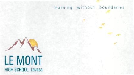 Le Mont High School, Lavasa (lable) Device mark 2142643 Trademark